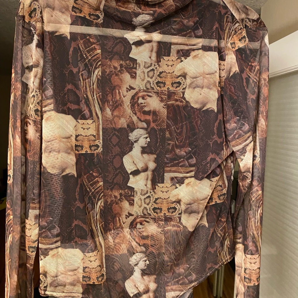 PrettyLittleThing Roman Brown Bodysuit NWOT